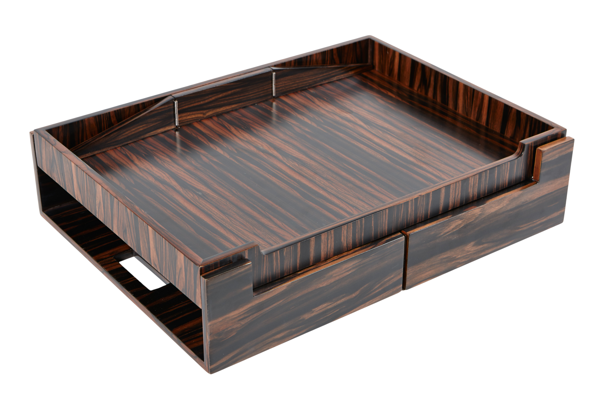 Spider Ebony Macassar Exclusive Creations Pamper Tray