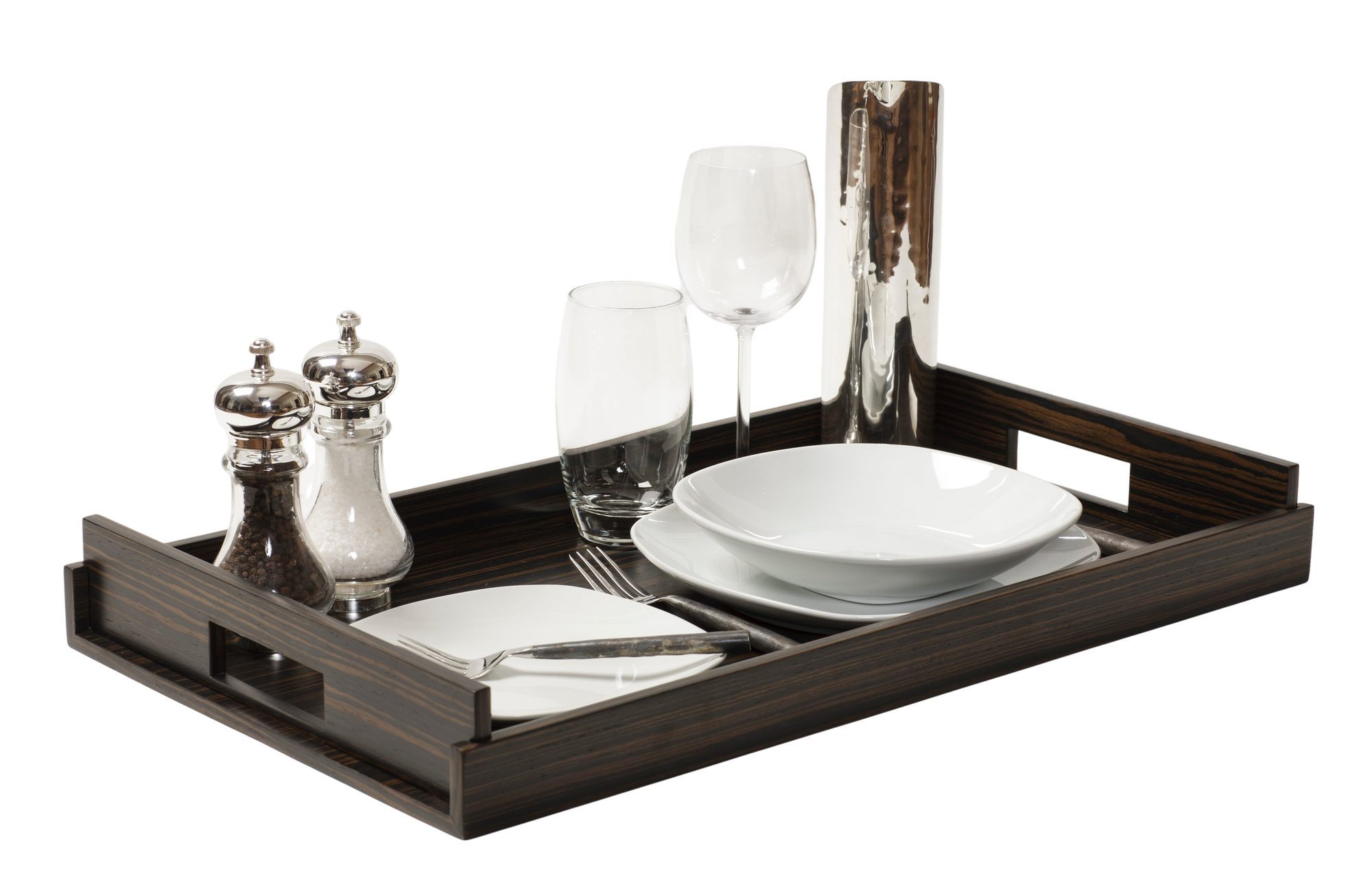 LARGE Wood Trays - Dark Ebony