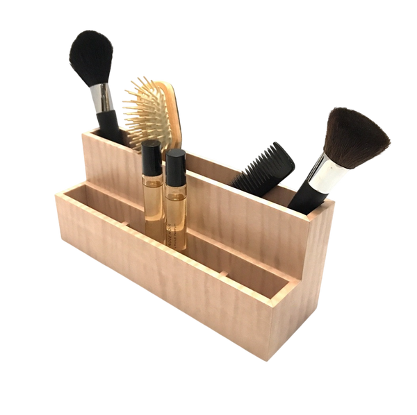 Bathroom Organiser - Blush Curly Maple