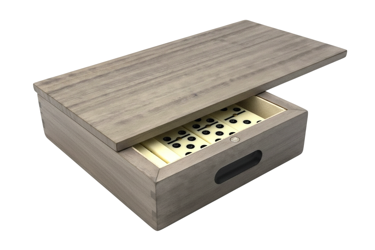 Sterling Grey Dominoes Set