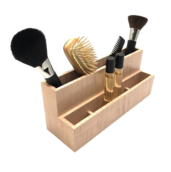 Bathroom Organiser - Blush Curly Maple